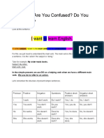 Do vs. Be: Are You Confused? Do You Need Help?: I Want To Learn English