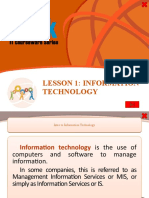 Lesson 1: Information Technology