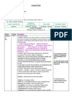 Lesson Plan: Target Competencies Subsidiary Competencies Main Skills Subsidiary Skills