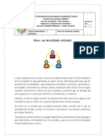 Guia # 1 Las Relaciones Sociales - Competencias Ciudadanas