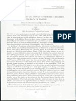 The Motor Deficit in Down'S Syndrome Children: A Problem of Timinc?