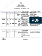 Department of Education: Monthly Supervisory Task Completion Report