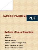 Systems of Linear Equations