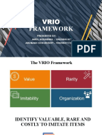 VRIO Framework - Group 13 - Section D