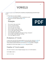 Vowel Assignment