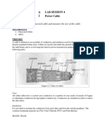 N 2 Lab Session 4 Power Cable: Inspect The Parts of A Dissected Cable and Measure The Size of The Cable