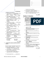 B2 First Unit 5 Test: Section 1: Vocabulary