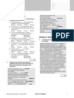 B2 First Unit 4 Test: Section 1: Vocabulary