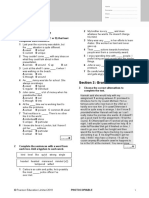 B2 First Unit 10 Test: Section 1: Vocabulary