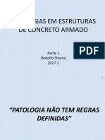 Patologias Nas Estruturas de Concreto Armado - Rodolfo Shamá - 2017 1 - PARTE 1