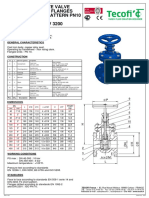 ROBINET SERTAR PANA CORP PLAT TECOFI Model V3200 - Fisa Tehnica