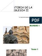 Presentación. Tema 1. Historia de La Iglesia 2