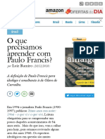 O Que Precisamos Aprender Com Paulo Francis, Por Luiz Carlos Ramiro Junior PDF