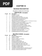 Revenue Recognition: True-False