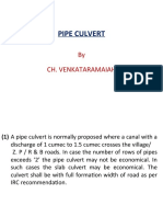 Pipe Culvert: by Ch. Venkataramaiah