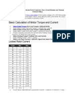 Sizing The DOL Motor Starter Parts