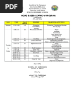 Home-Based Learning Program: Ipil Elementary School
