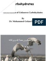 Carbohydrates: Identification of Unknown Carbohydrates by Dr. Mohammed Golam Rasul