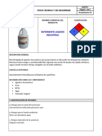 Ficha Tecnica y de Seguridad Detergente Liquido