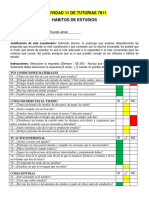 Actividad 11 de Tutorias - Habitos de Estudios