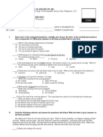 Read Each of The Statements/questions Carefully and Choose The Letter of The Word/phrase/sentence