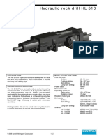 Hydraulic Rock Drill HL 510: Application Main Specifications