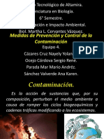 Medidas de Prevención y Control de La Contaminación