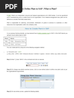 How To Define Plant in SAP - What Is Plant?