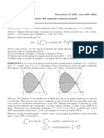 Soluciones de Los Ejercicios Del Segundo Examen Parcial: EJERCICIO 1. Halla El