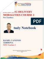 Learning Delivery Modalities Course 2: Study Notebook