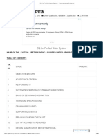 DQ For Purified Water System - Pharmaceutical Guidance