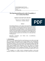 The Experimental Research On The Formability of Low Carbon Steel Sheet