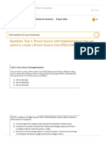 Task 1 - Power Source Unit Implementation You Are A...