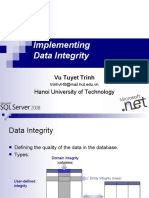 Implementing Data Integrity: Hanoi University of Technology