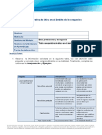 Tabla Comparativa de Ética en El Ámbito de Los Negocios