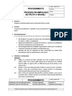 Procedimiento de Empacado de Fruta de Importacion