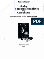 Ramon Ricker - Advanced Chord Etudes For Saxophone PDF