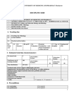 Discipline Grid 1. Programme:: Carol Davila University of Medicine and Pharmacy Bucharest