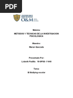 Metodos y Tecnicas de La Investigacion Psicologica Lisbeth Padilla