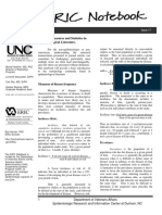 Common Measures and Statistics in Epidemiological Literature