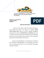 Carta de Aceptacion