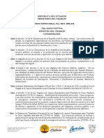 Acuerdo Ministerial MDT 2020 232