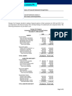 Example For Financial Statement Analysis