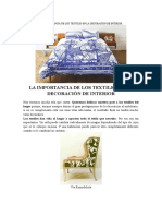 La Importancia de Los Textiles en La Decoración de Interior