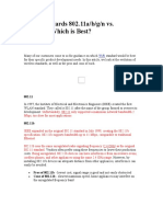 WiFi Standards 802.11a B G N vs. 802.11ac