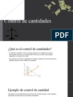 Control de Cantidad Economía