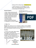 Sample + Silver Nitrate (1 Spatula) + Dil NH (0.5 ML) + Dil. Naoh (0.5Ml) (Silver Mirror Deposit)