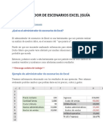 Administrador de Escenarios Excel