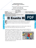 Comprension lectora-El-Enanito-Minero-para-Cuarto-de-Primaria 6 de Agosto