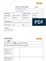 Assignment 2 Front Sheet